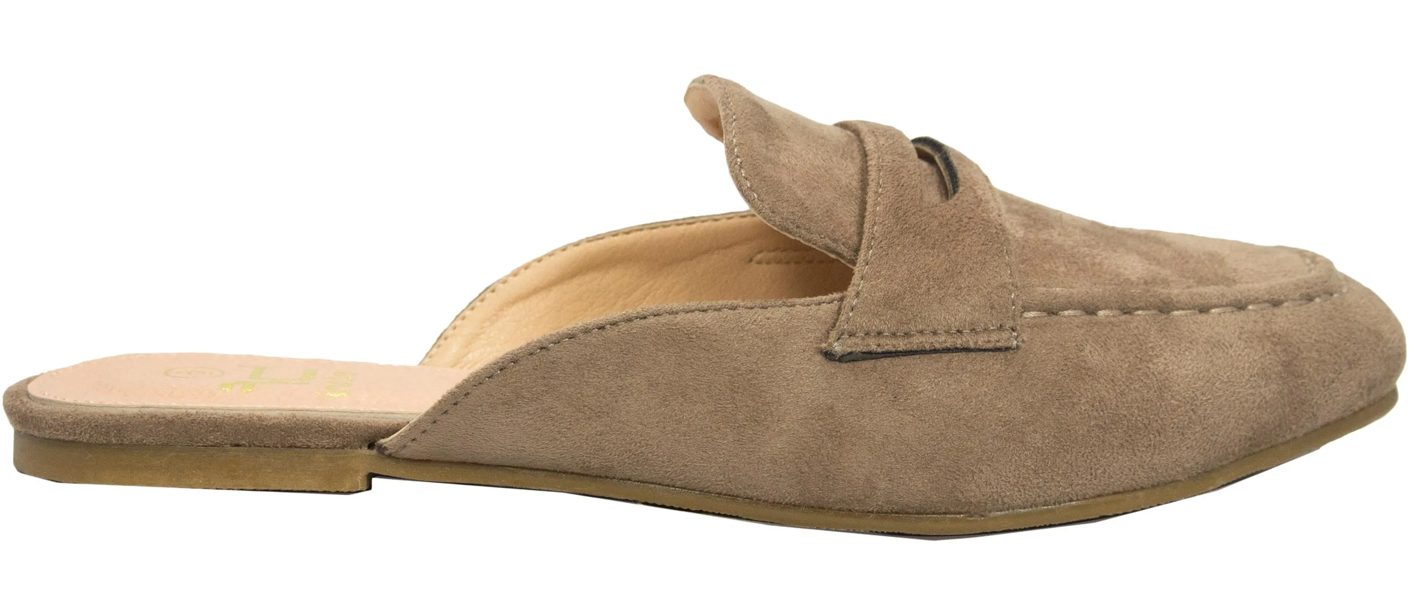 Betani Women's Backless Slip On Mule Loafer Flat