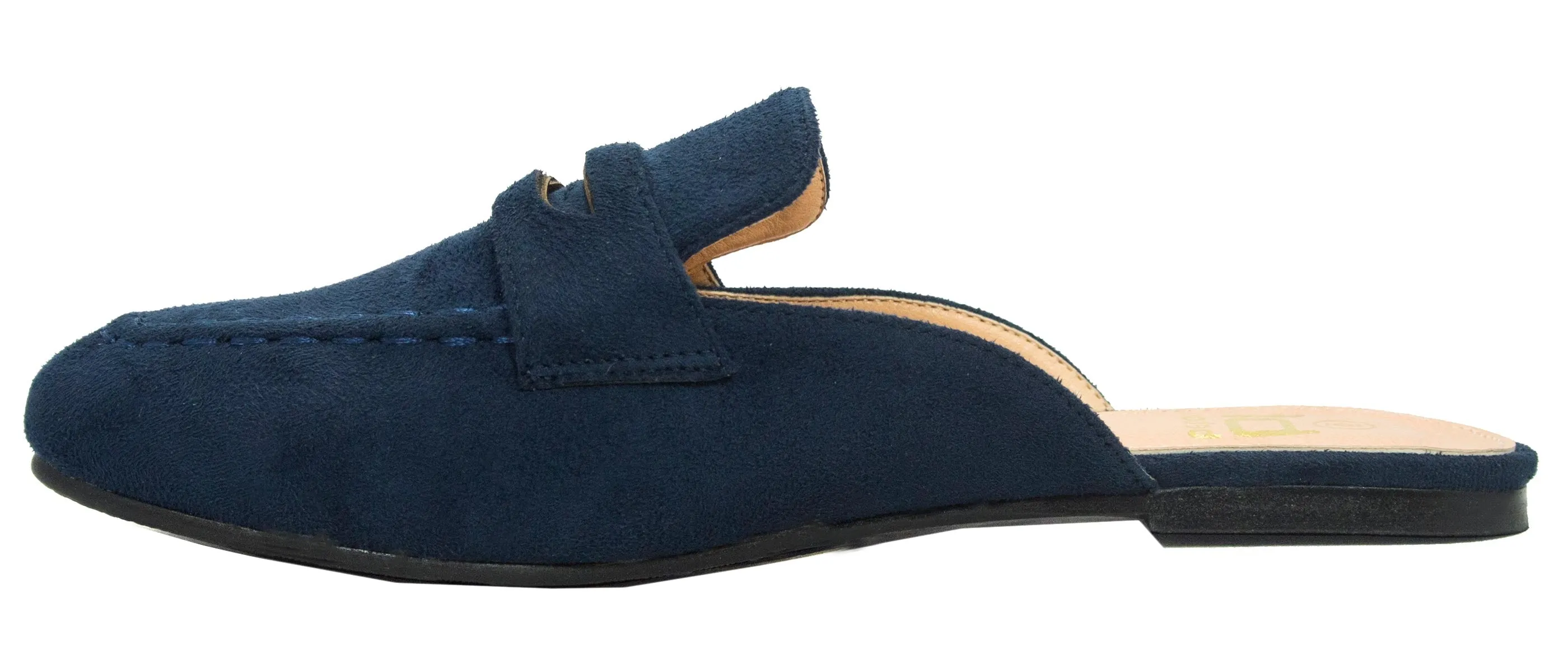 Betani Women's Backless Slip On Mule Loafer Flat