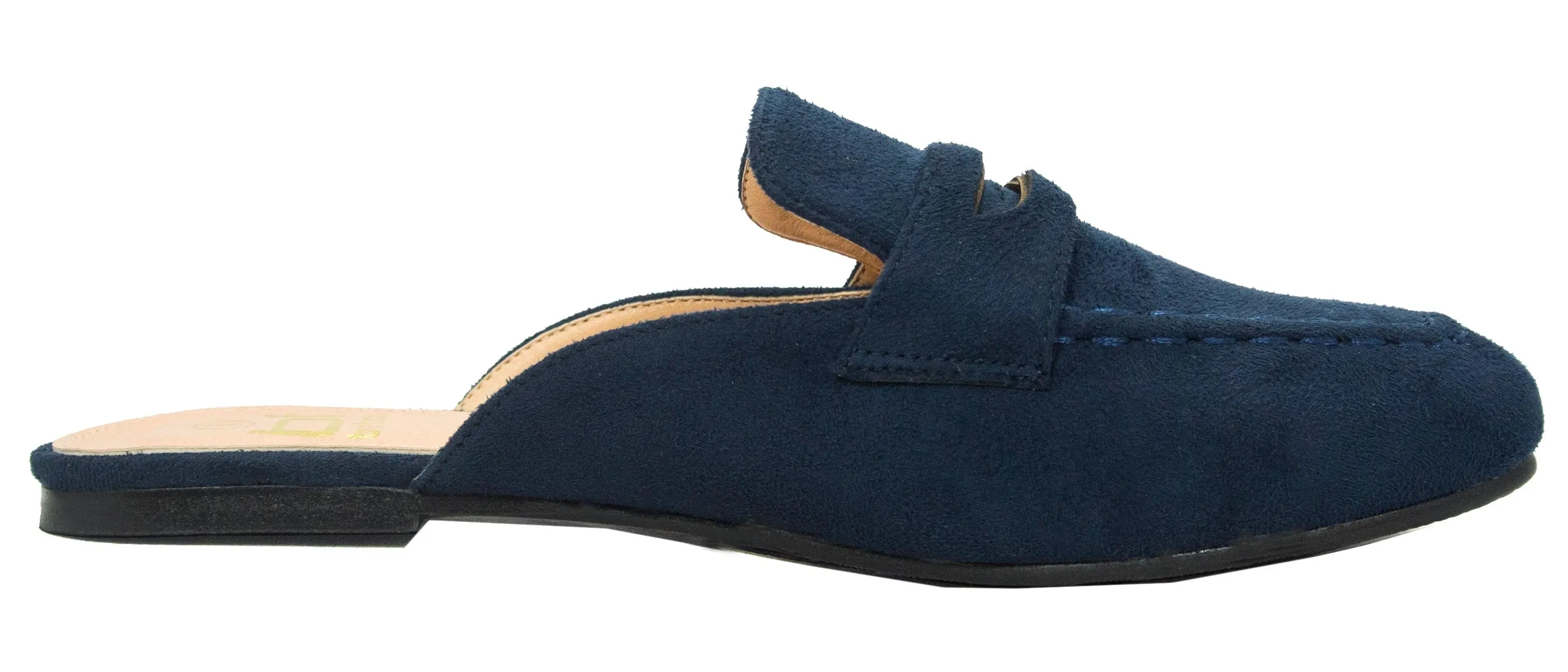 Betani Women's Backless Slip On Mule Loafer Flat