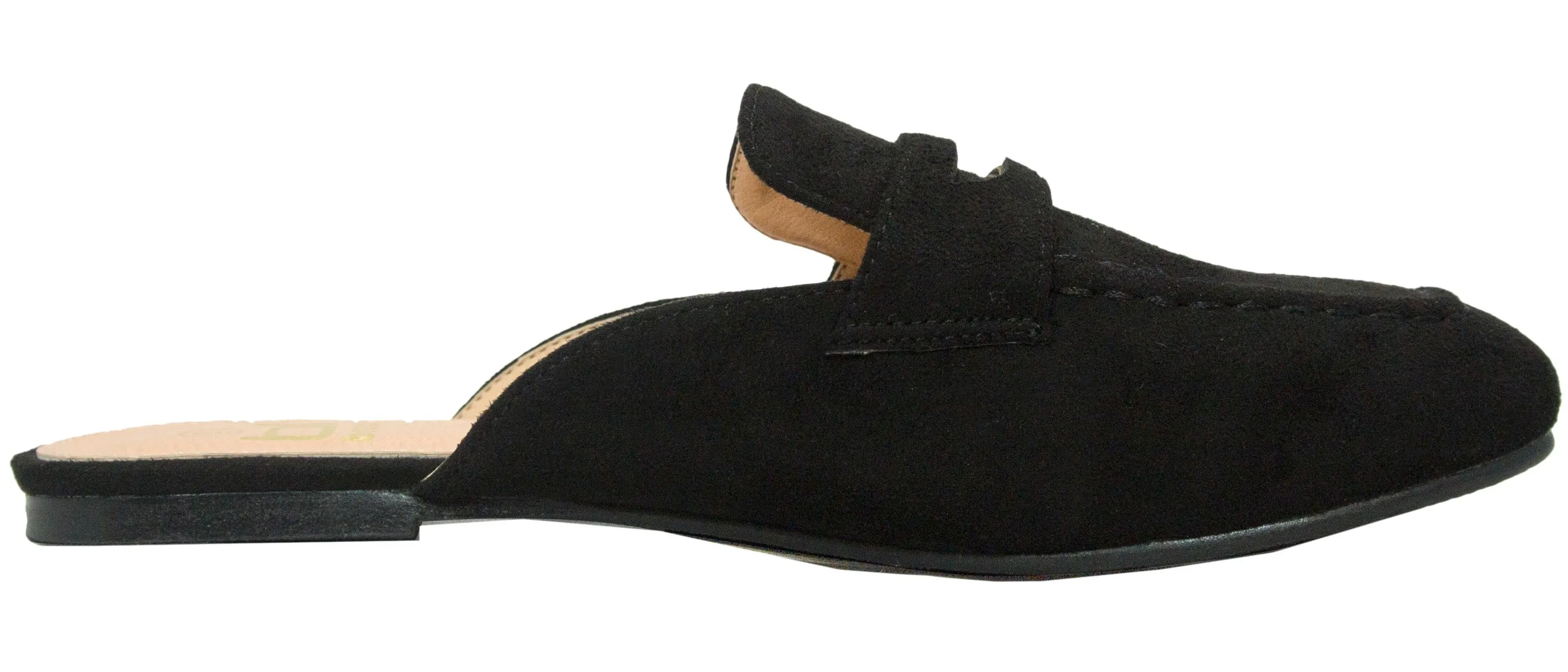 Betani Women's Backless Slip On Mule Loafer Flat