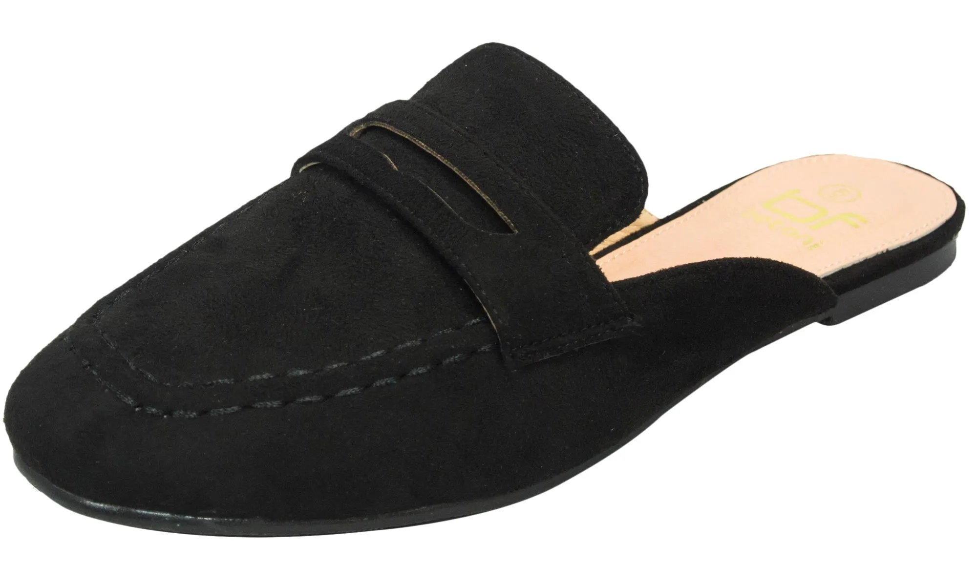 Betani Women's Backless Slip On Mule Loafer Flat