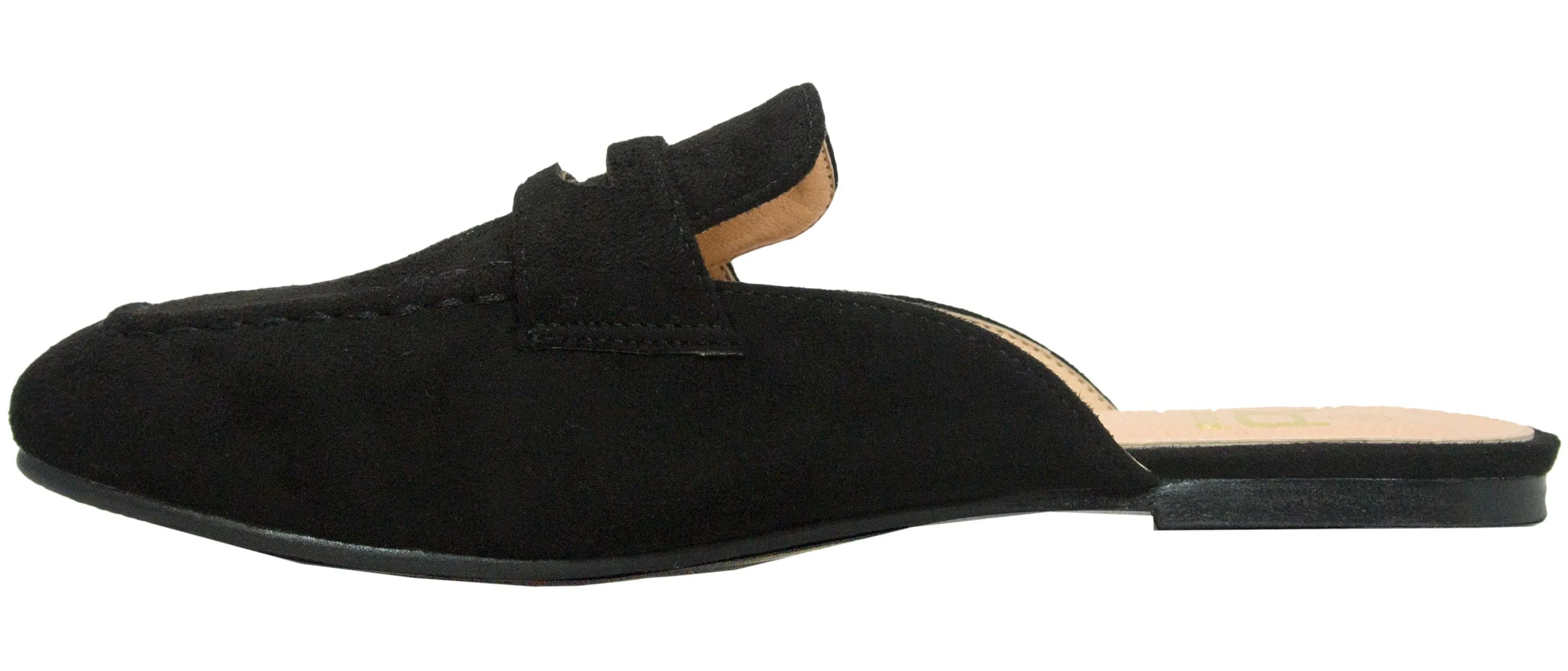 Betani Women's Backless Slip On Mule Loafer Flat