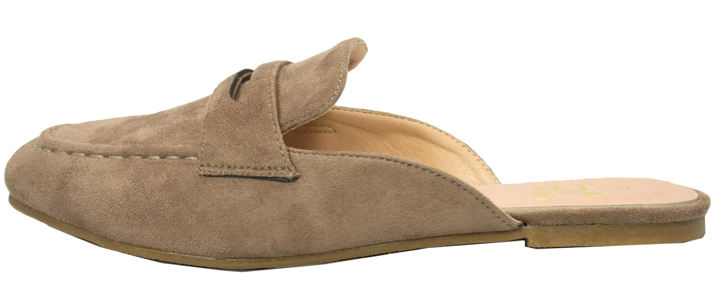 Betani Women's Backless Slip On Mule Loafer Flat