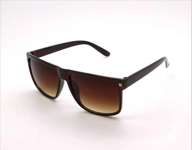 Big Square Frame Flat Top Retro Fashion Sunglasses for Women & Men