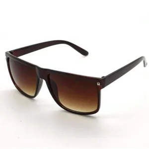Big Square Frame Flat Top Retro Fashion Sunglasses for Women & Men