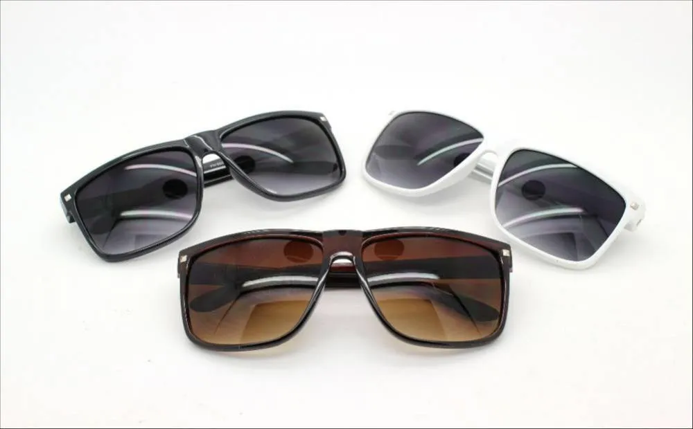 Big Square Frame Flat Top Retro Fashion Sunglasses for Women & Men