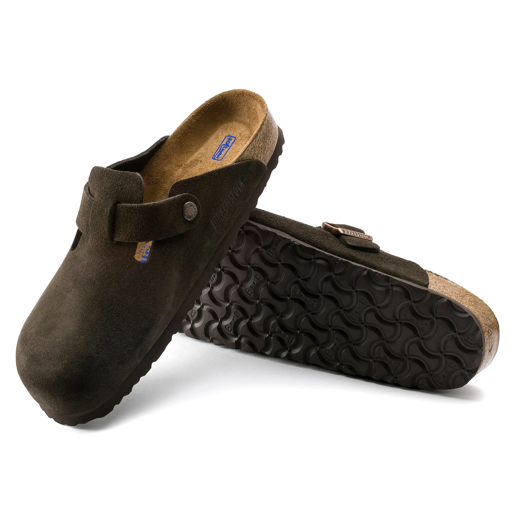 BIRKENSTOCK BOSTON SOFT FOOTBED SUEDE LEATHER