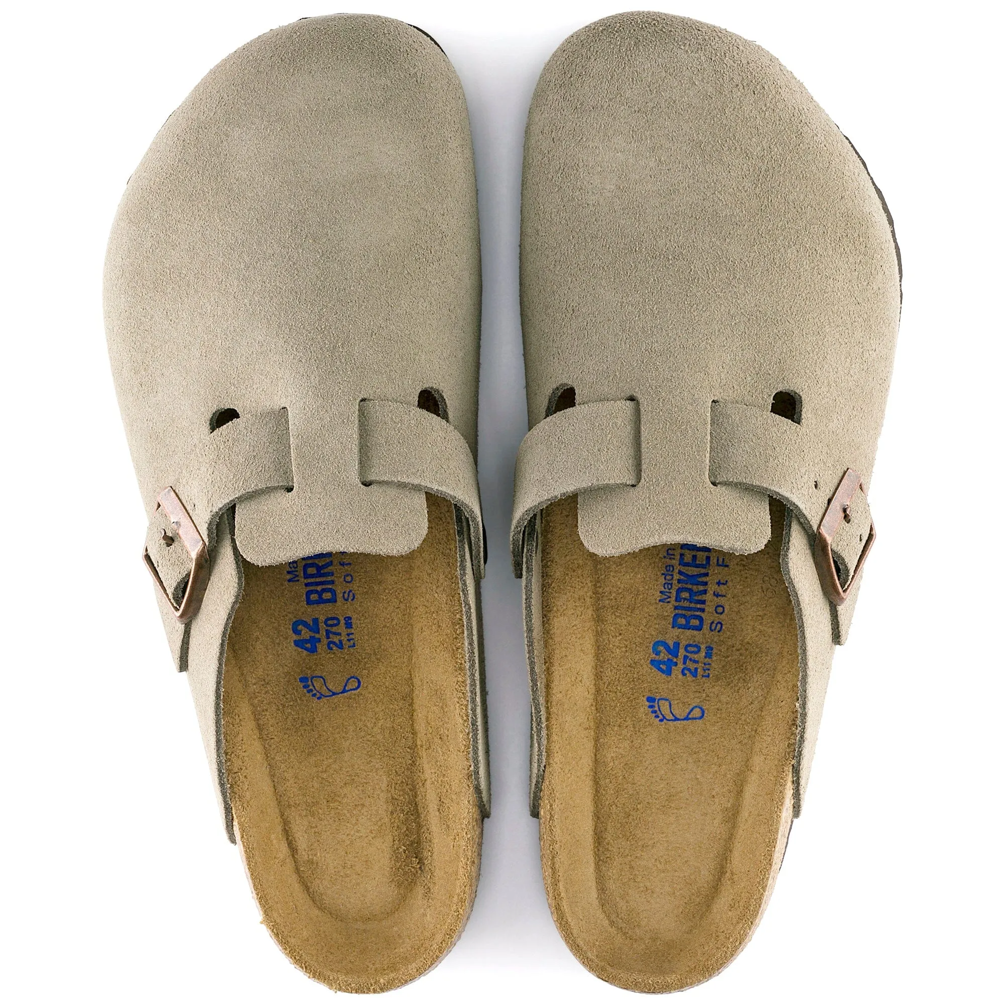 BIRKENSTOCK BOSTON SOFT FOOTBED SUEDE LEATHER