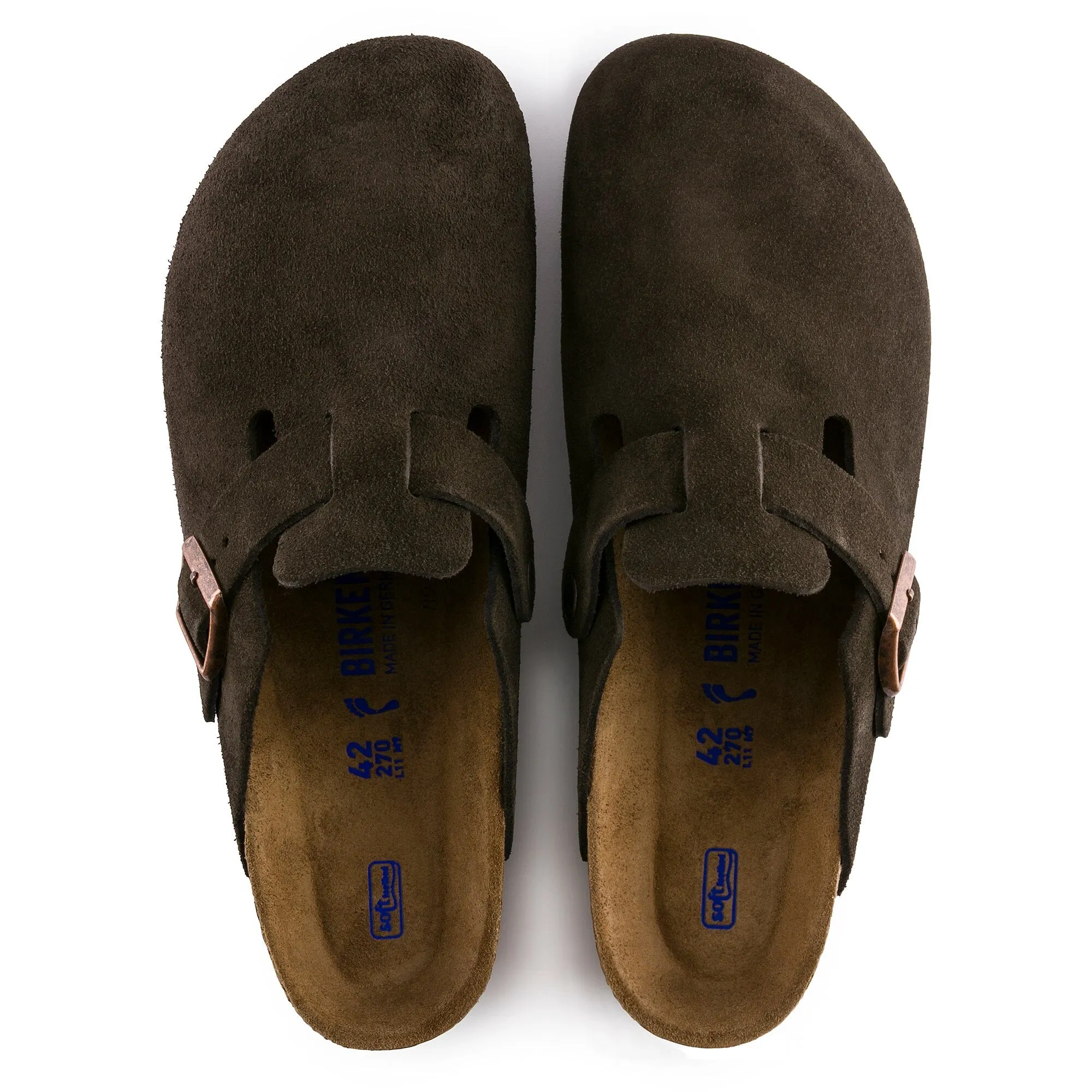 BIRKENSTOCK BOSTON SOFT FOOTBED SUEDE LEATHER