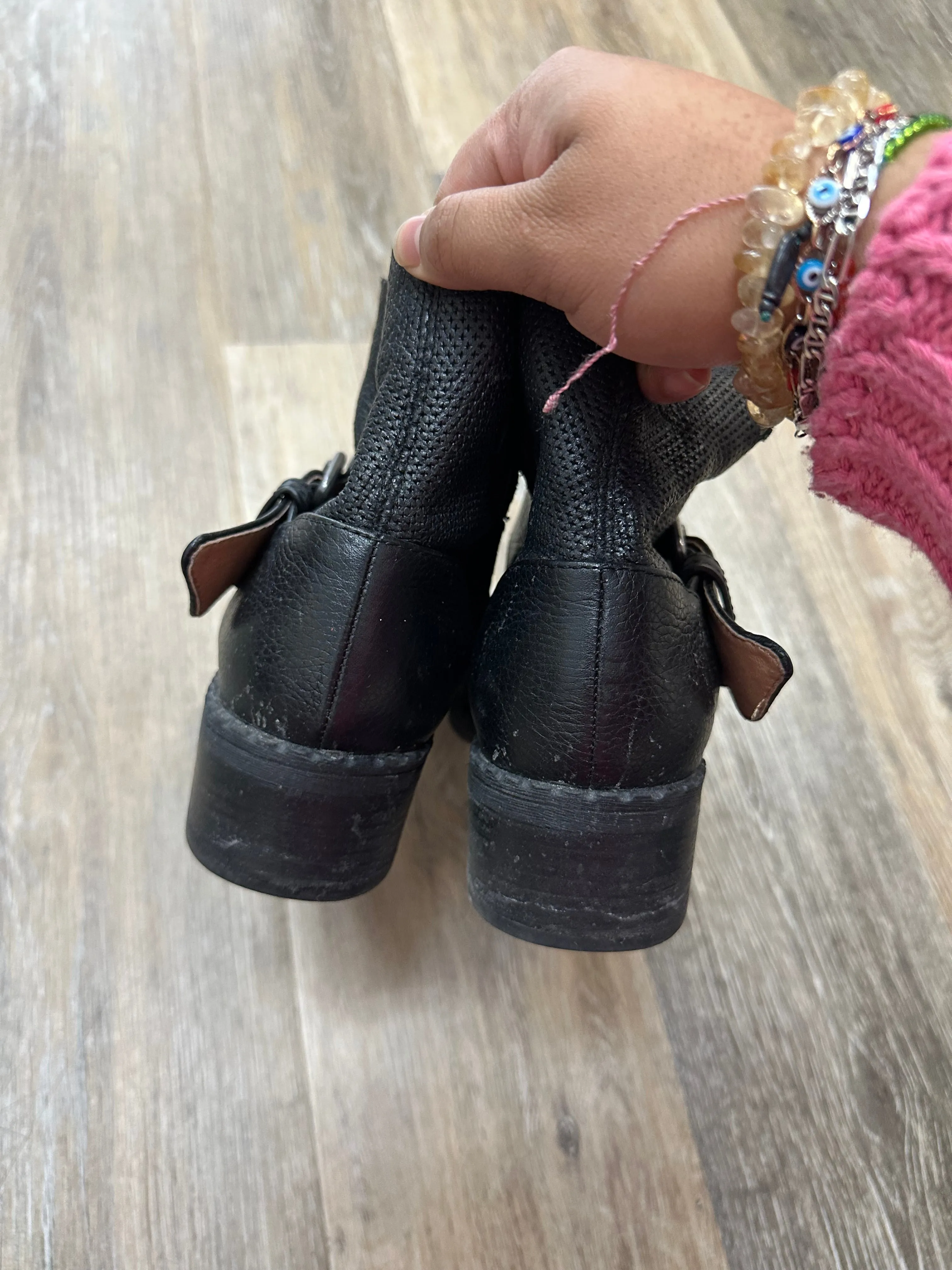 Boots Ankle Flats By Gentle Souls In Black, Size: 7