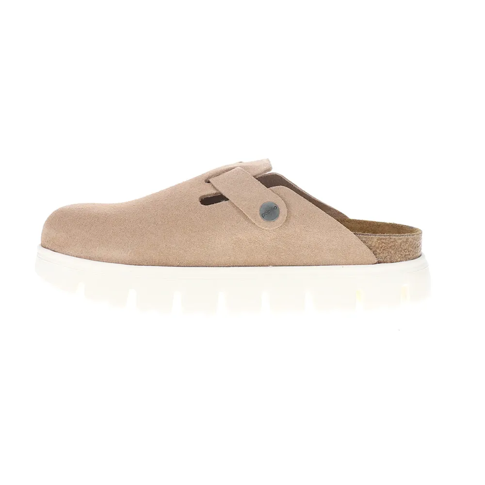 Boston Chunky Suede Footbed Clogs