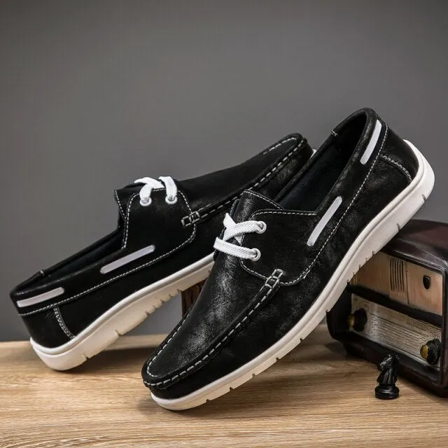 British Style Classic Leather Men Casual Shoes Luxury Brand Suede Winter Shoes Minimalist Shoes for Men Driving Oxfords Sneakers