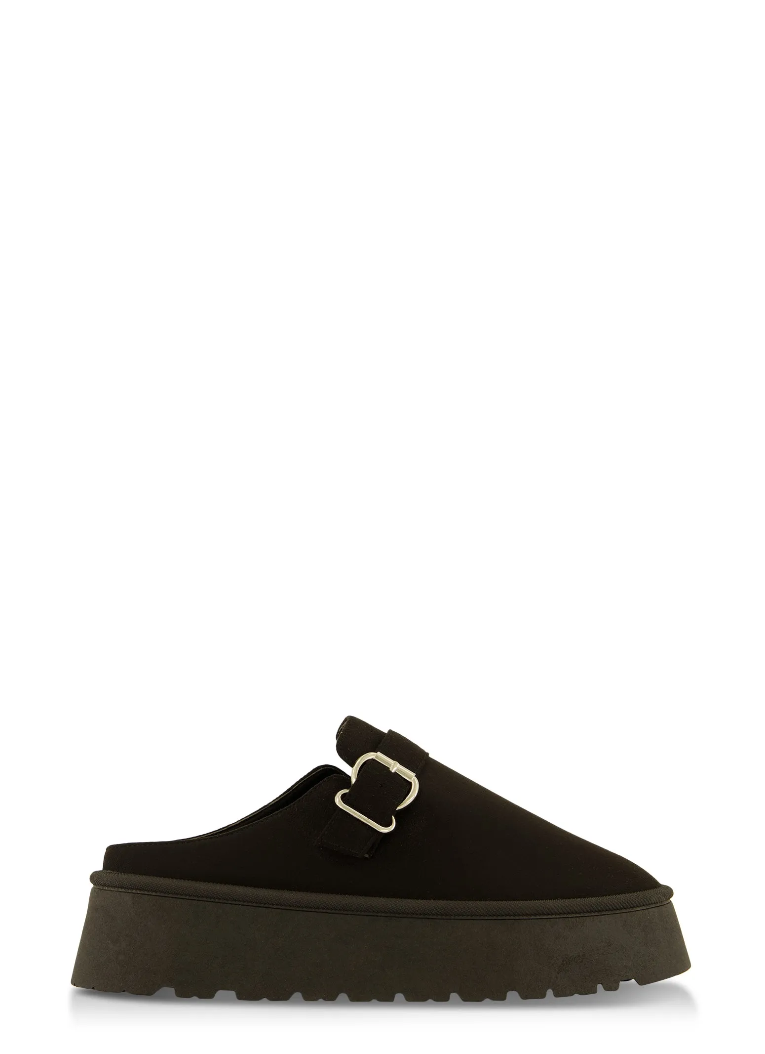 Buckle Platform Clogs