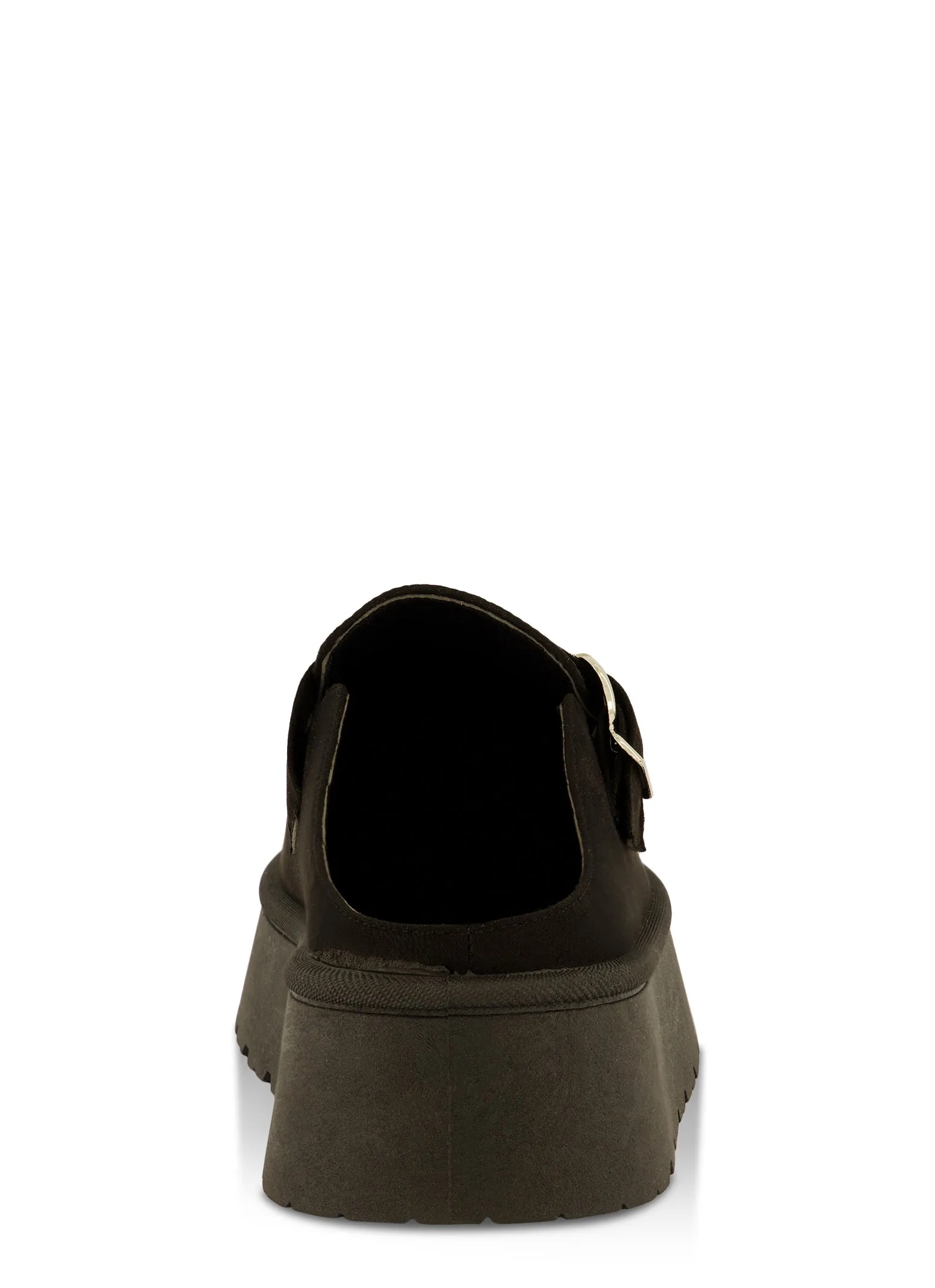 Buckle Platform Clogs