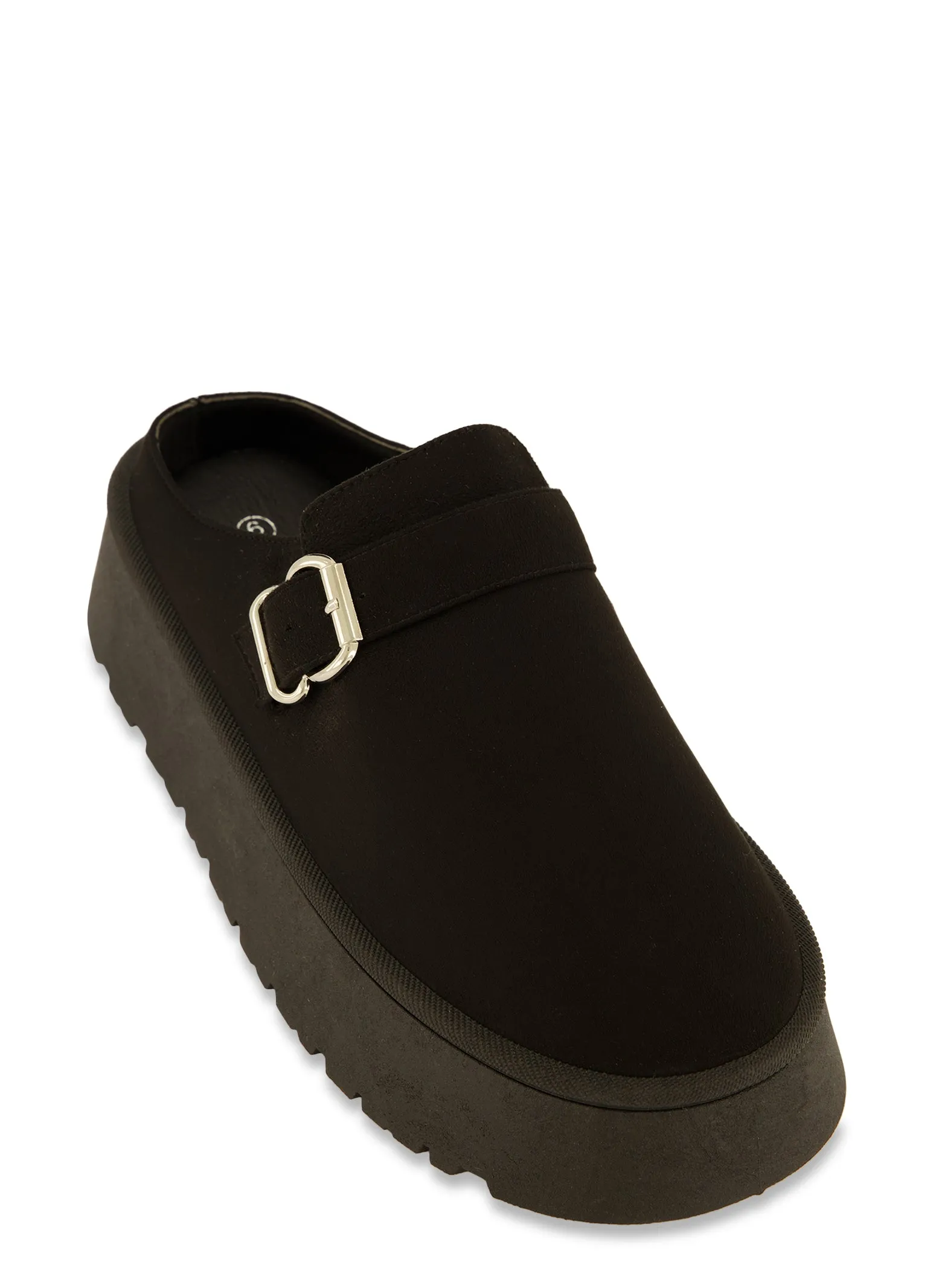 Buckle Platform Clogs