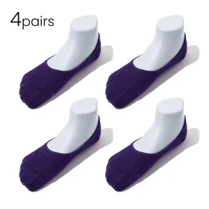 Bundle Pack-4Pairs / Youth Low-Mid-High-cut Casual No Show Socks | Super Soft Modal | Non-slip Guaranteed (Discontinued)