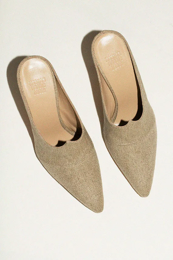 Burlap Moira Mule