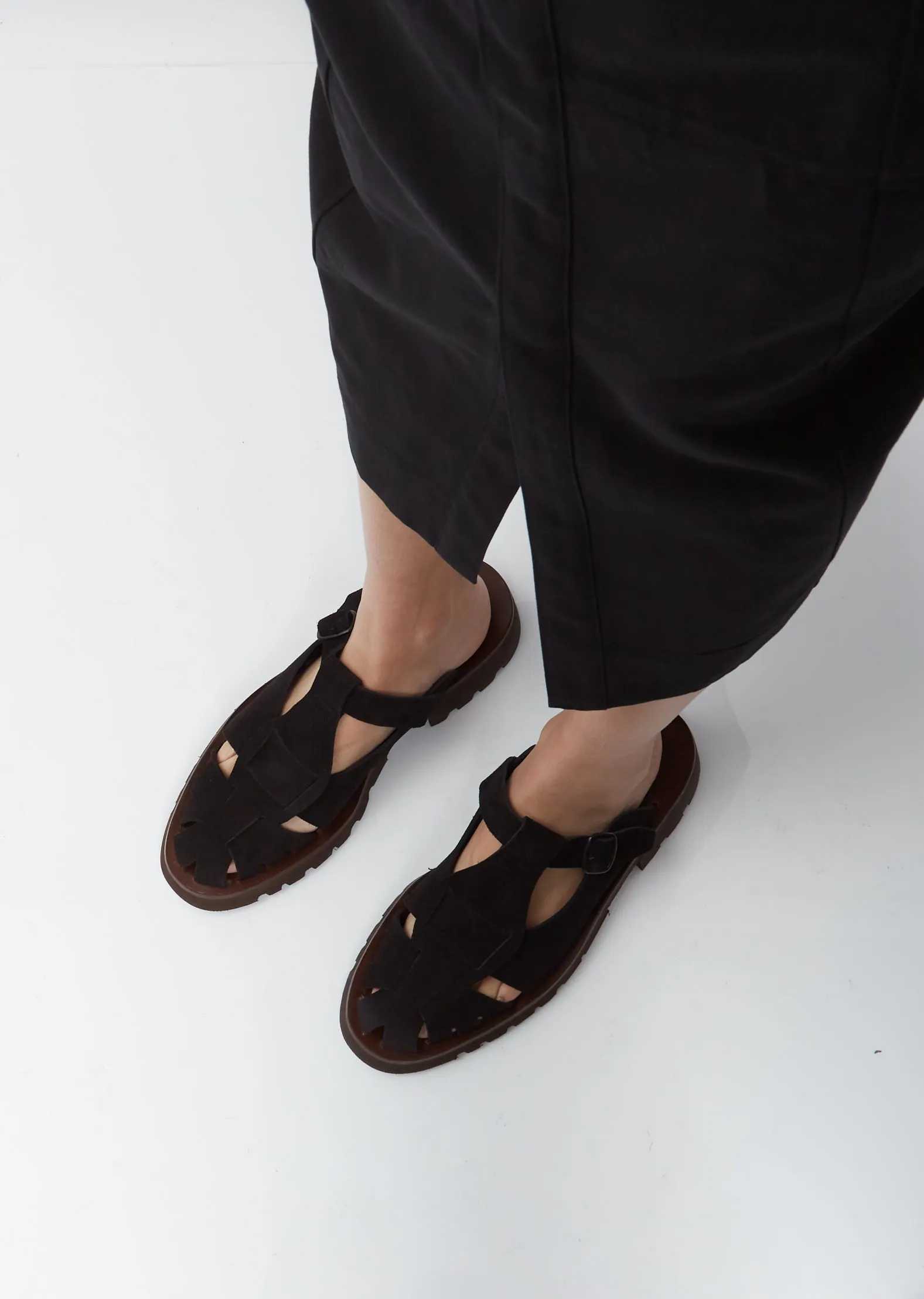 Canya Sport Suede Mule — Black
