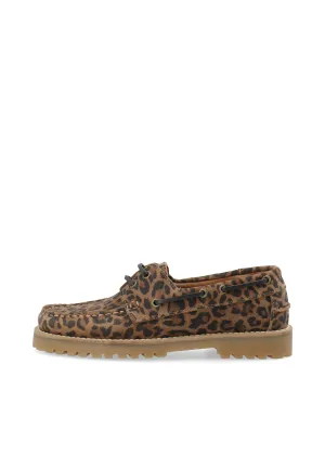 CASLENA BOAT SHOE - Leopard Print