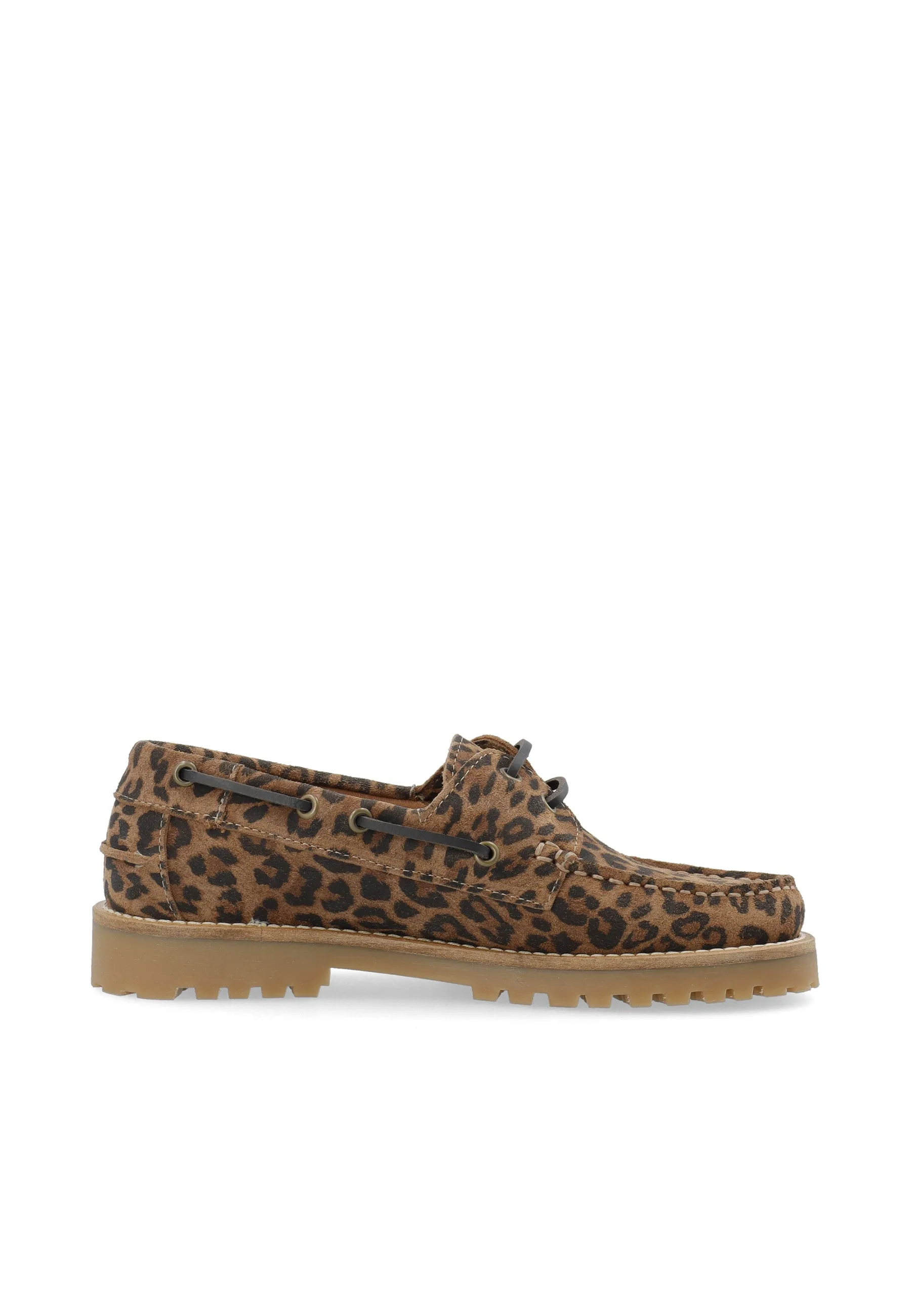 CASLENA BOAT SHOE - Leopard Print