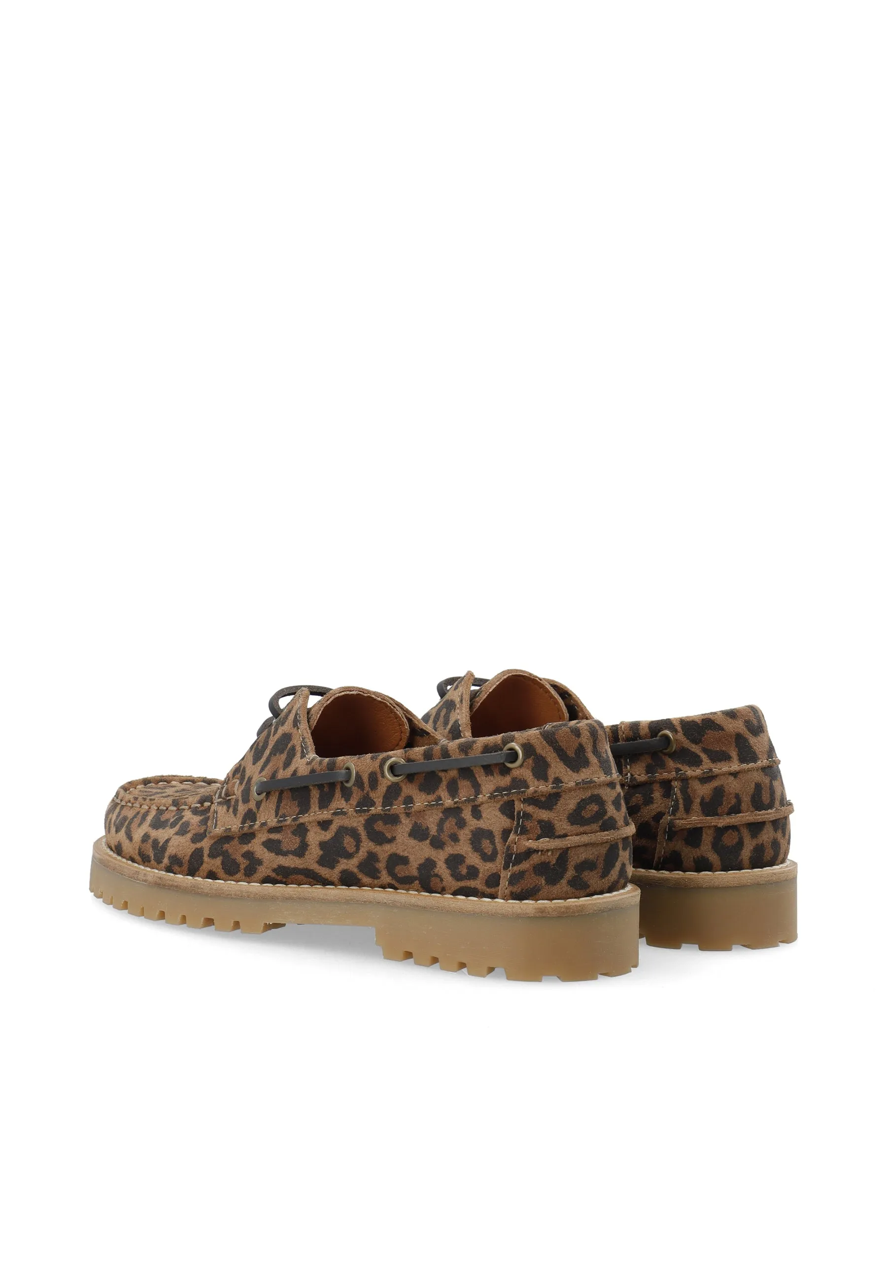 CASLENA BOAT SHOE - Leopard Print