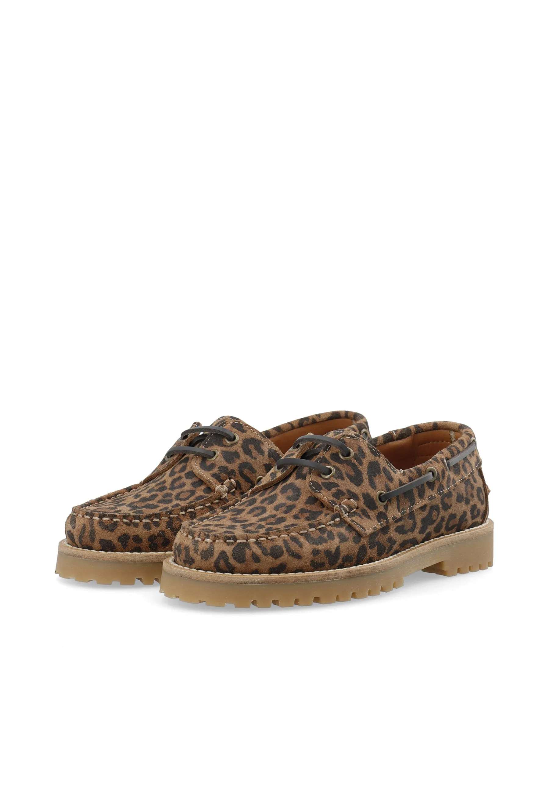 CASLENA BOAT SHOE - Leopard Print