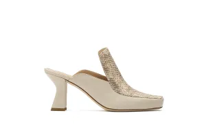 Claudia Mule Ivory Shoes