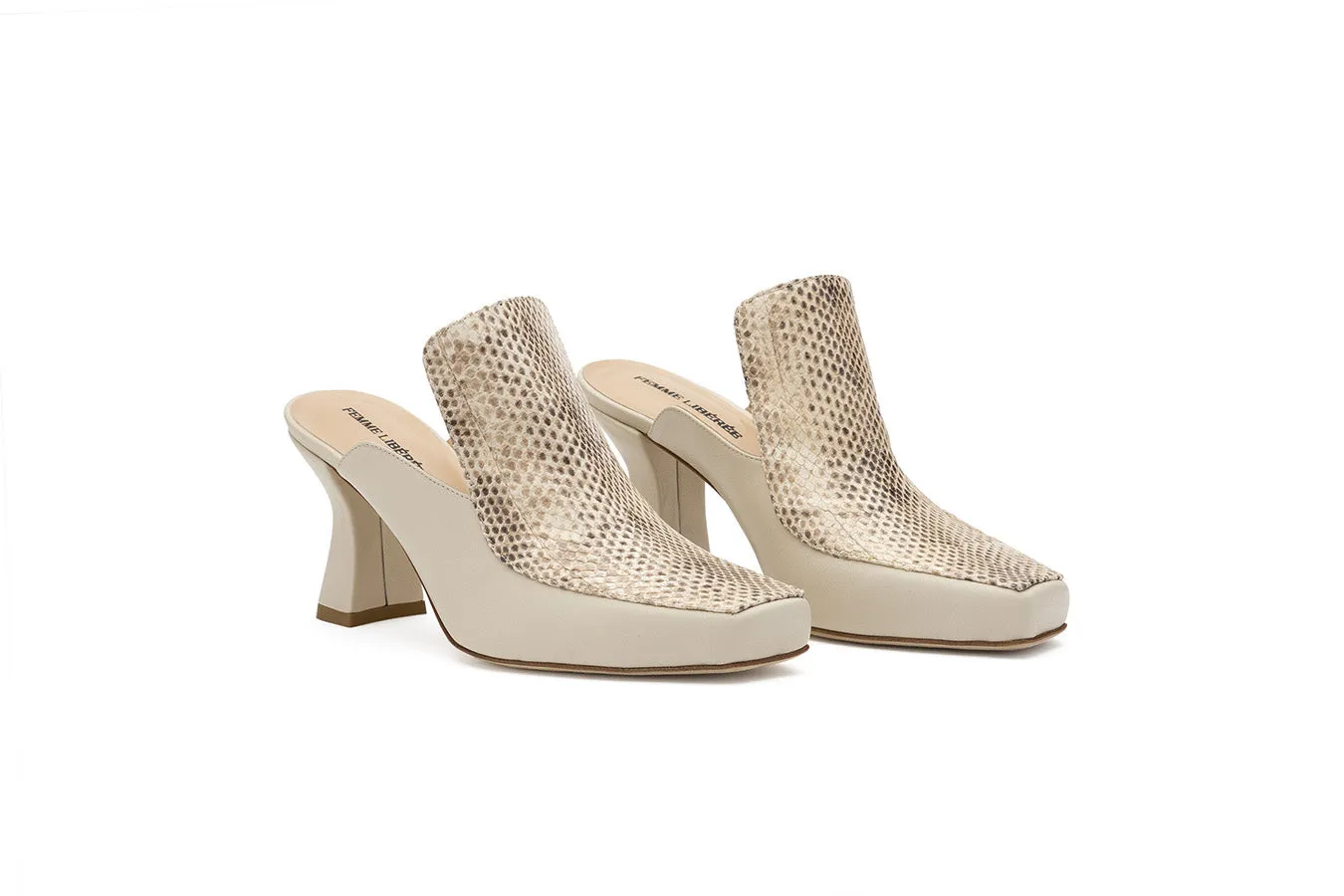 Claudia Mule Ivory Shoes