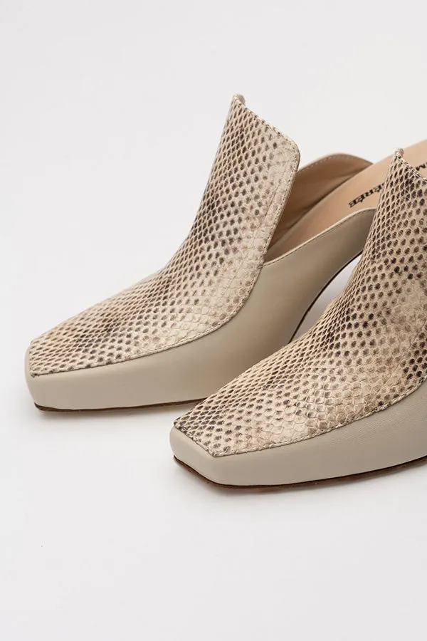 Claudia Mule Ivory Shoes