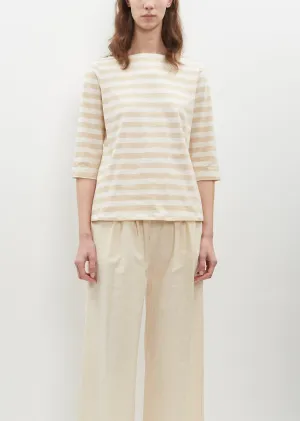 Cotton Stripe Jersey Top
