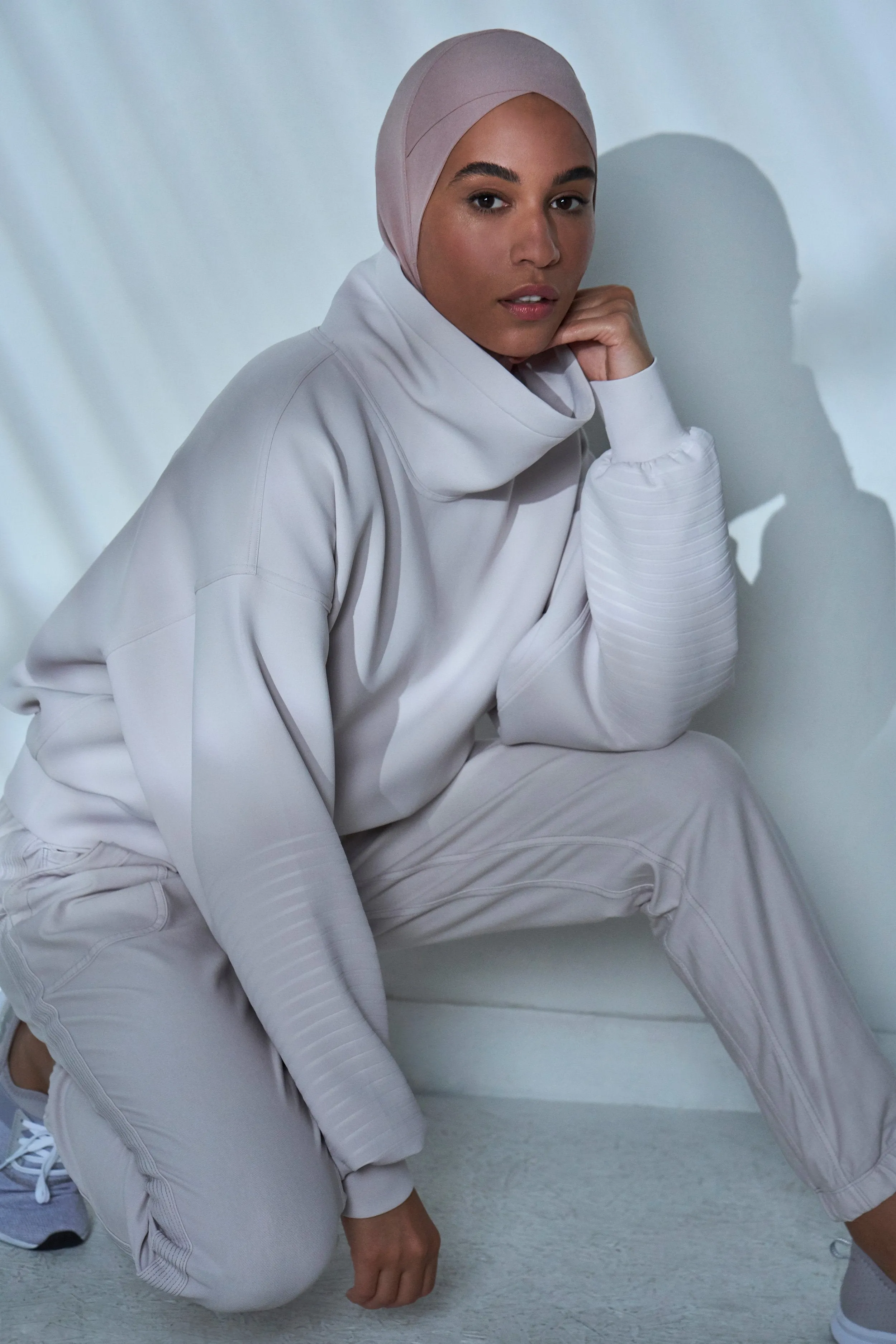 Criss–Cross Sport Hijab - Rose
