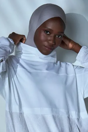 Criss–Cross Sport Hijab - Smoke