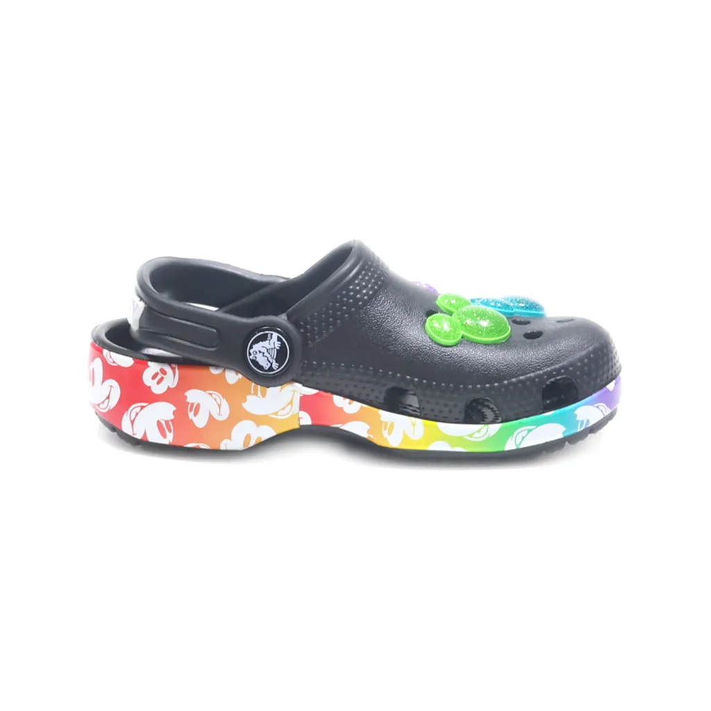Crocs Disney Mickey Mouse Nwt Rainbow Pride Celebration Clogs Eva Black Colour For Kids