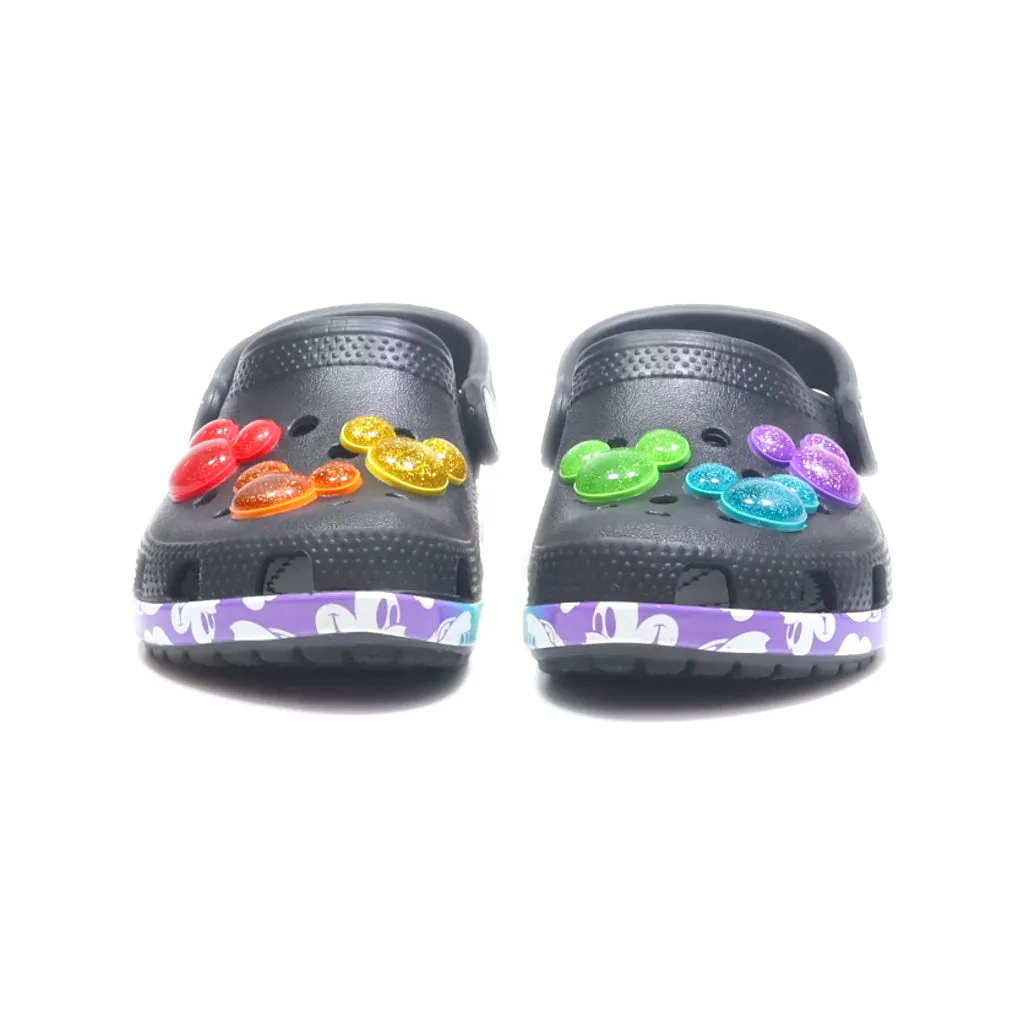 Crocs Disney Mickey Mouse Nwt Rainbow Pride Celebration Clogs Eva Black Colour For Kids