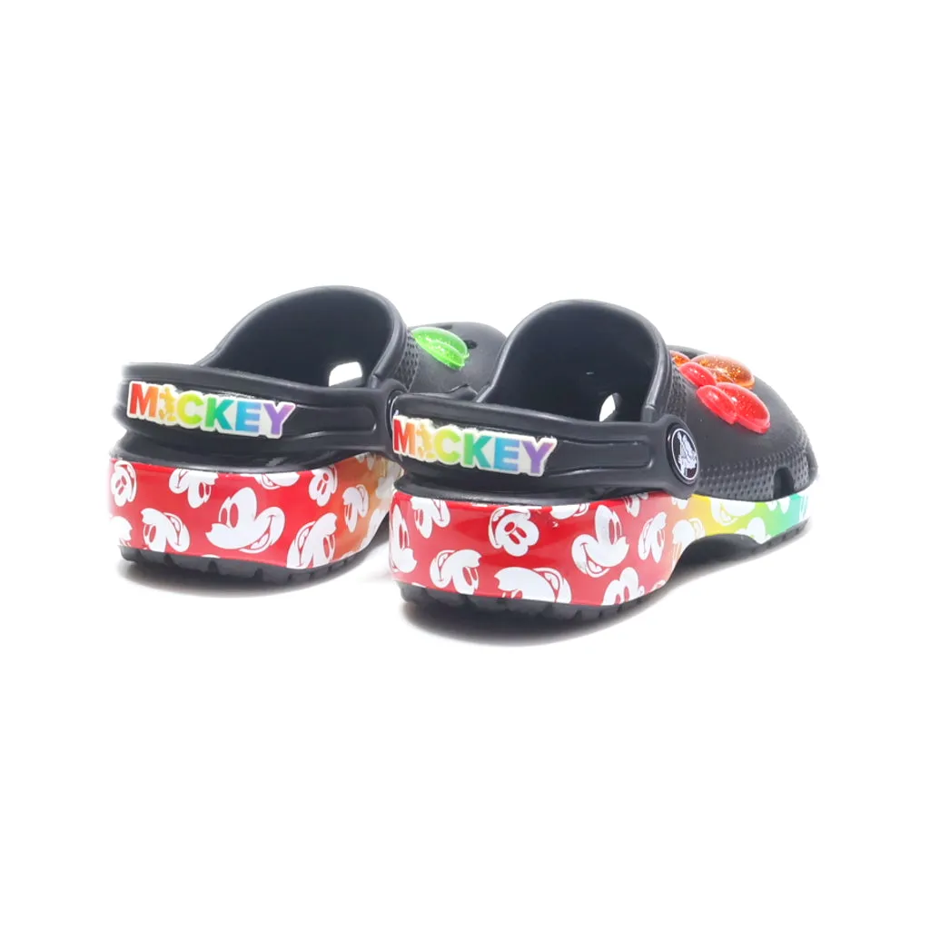 Crocs Disney Mickey Mouse Nwt Rainbow Pride Celebration Clogs Eva Black Colour For Kids
