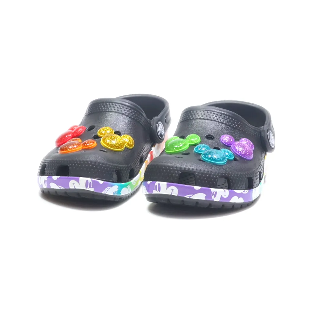 Crocs Disney Mickey Mouse Nwt Rainbow Pride Celebration Clogs Eva Black Colour For Kids