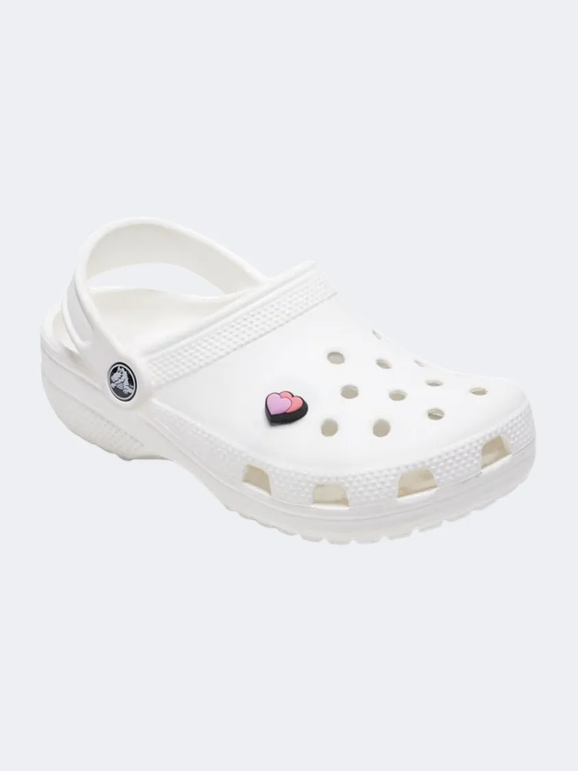 Crocs Tiny Double Heart Unisex Lifestyle Pins Purple/Red