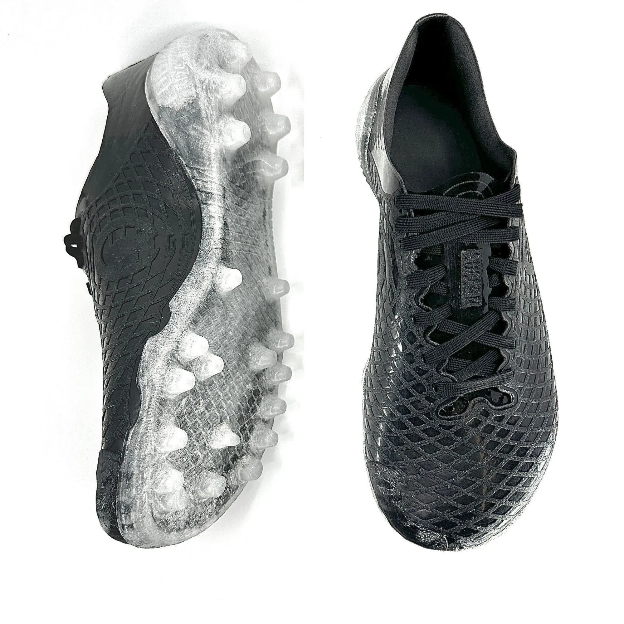 Custom Soccer Cleats - Black Ice - AG Conical