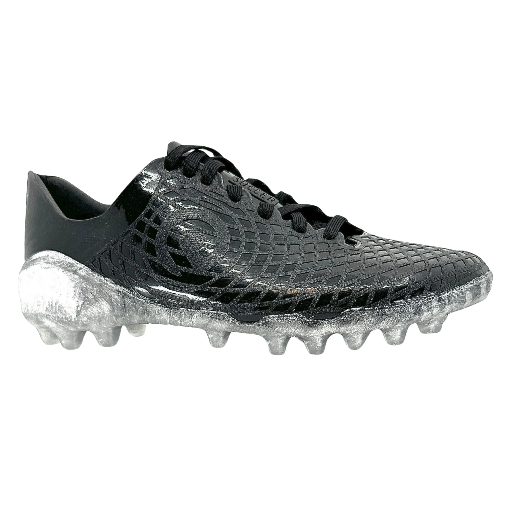 Custom Soccer Cleats - Black Ice - AG Conical