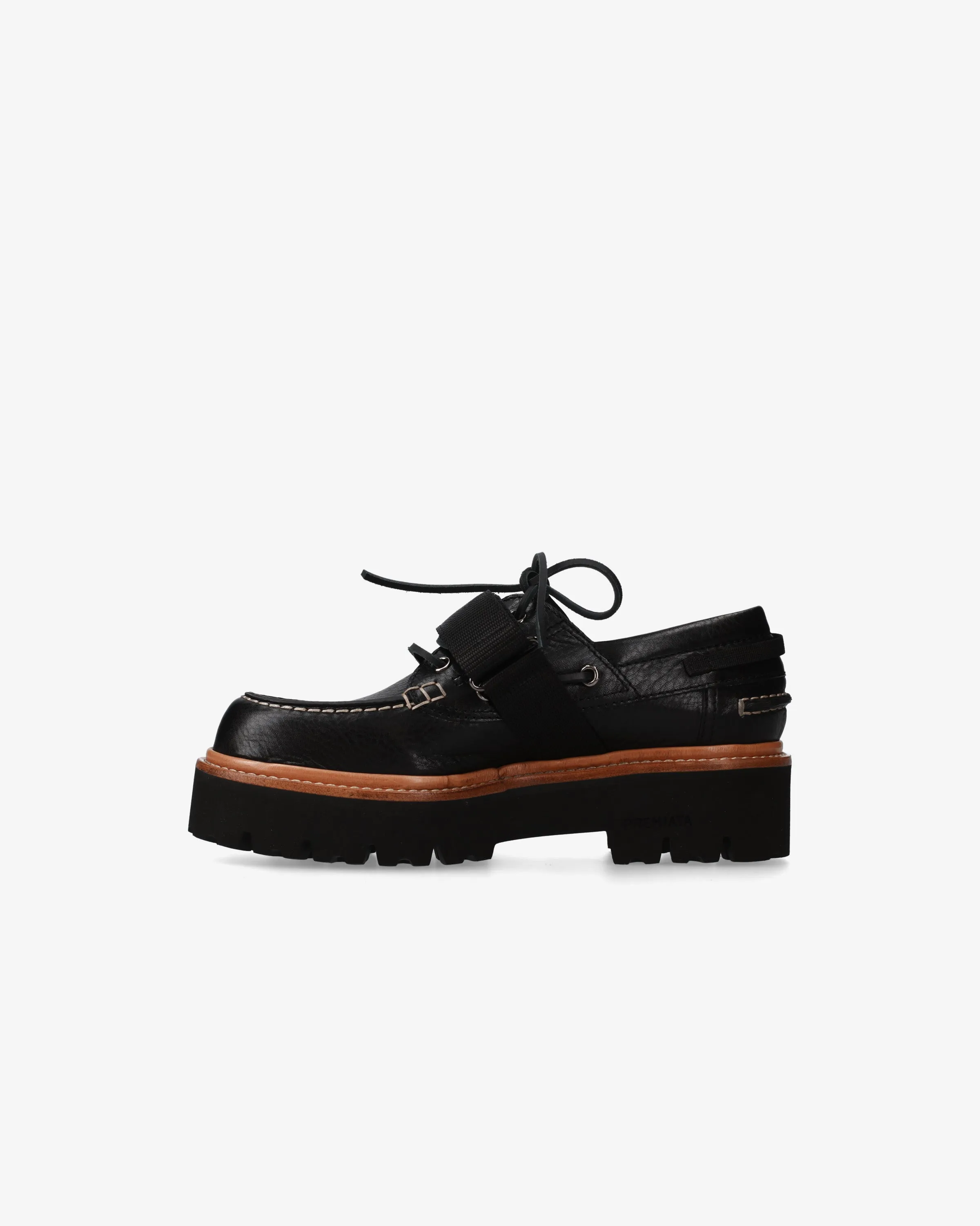 Derby Shoes in black Trilly Athena calfskin