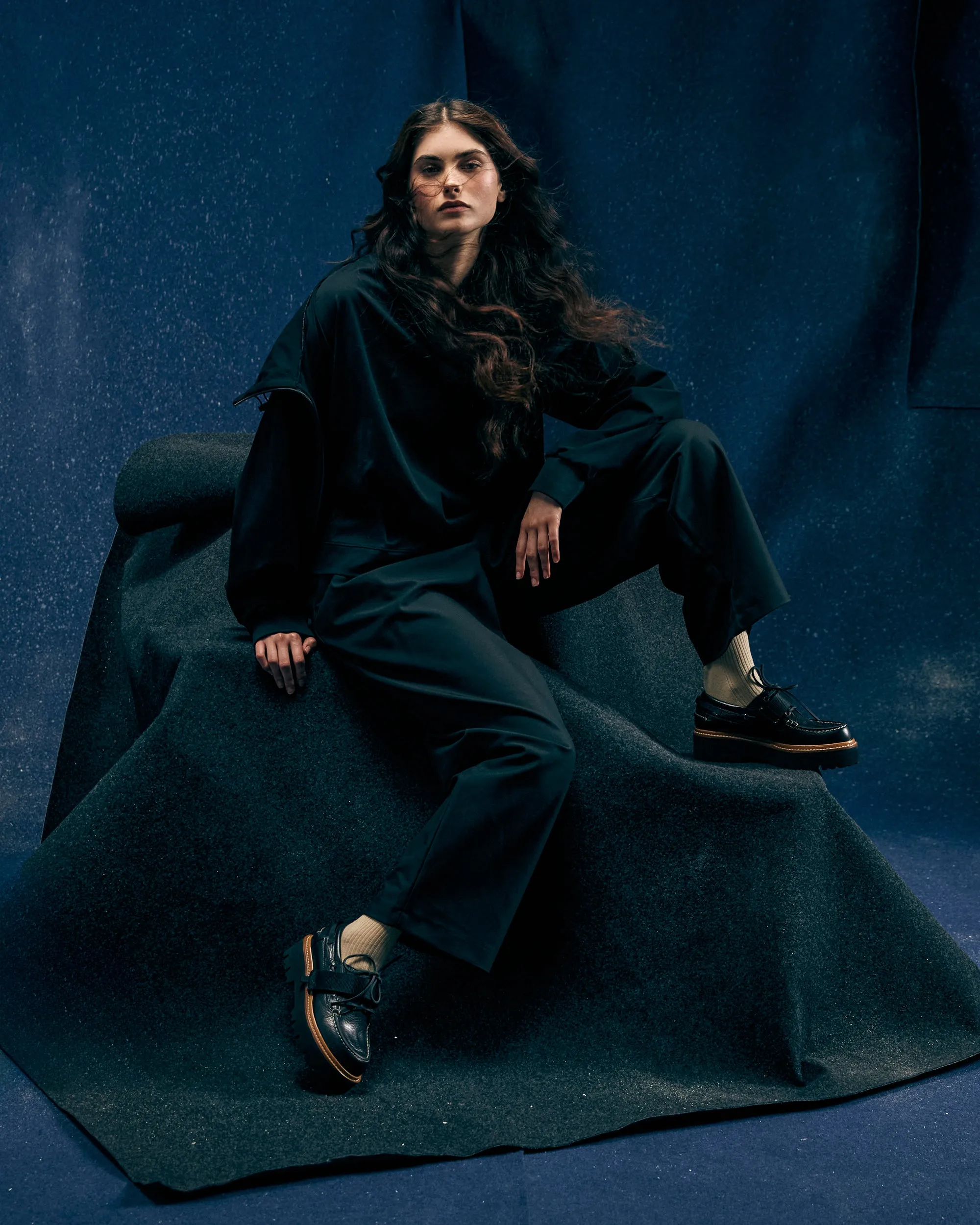 Derby Shoes in black Trilly Athena calfskin