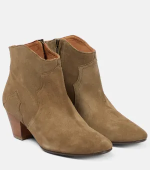 Dicker Isabel Marant suede ankle boots, brown