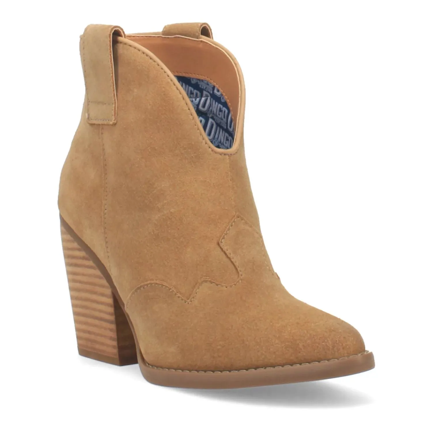 Dingo Flannie Dingo Women's Suede Ankle Boots, White