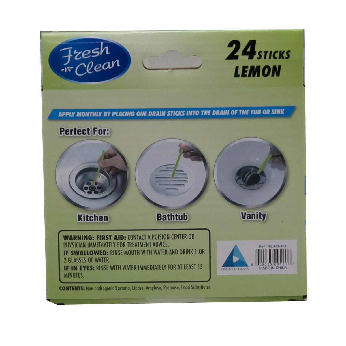 Drain Sticks - Lemon - 24 Sticks