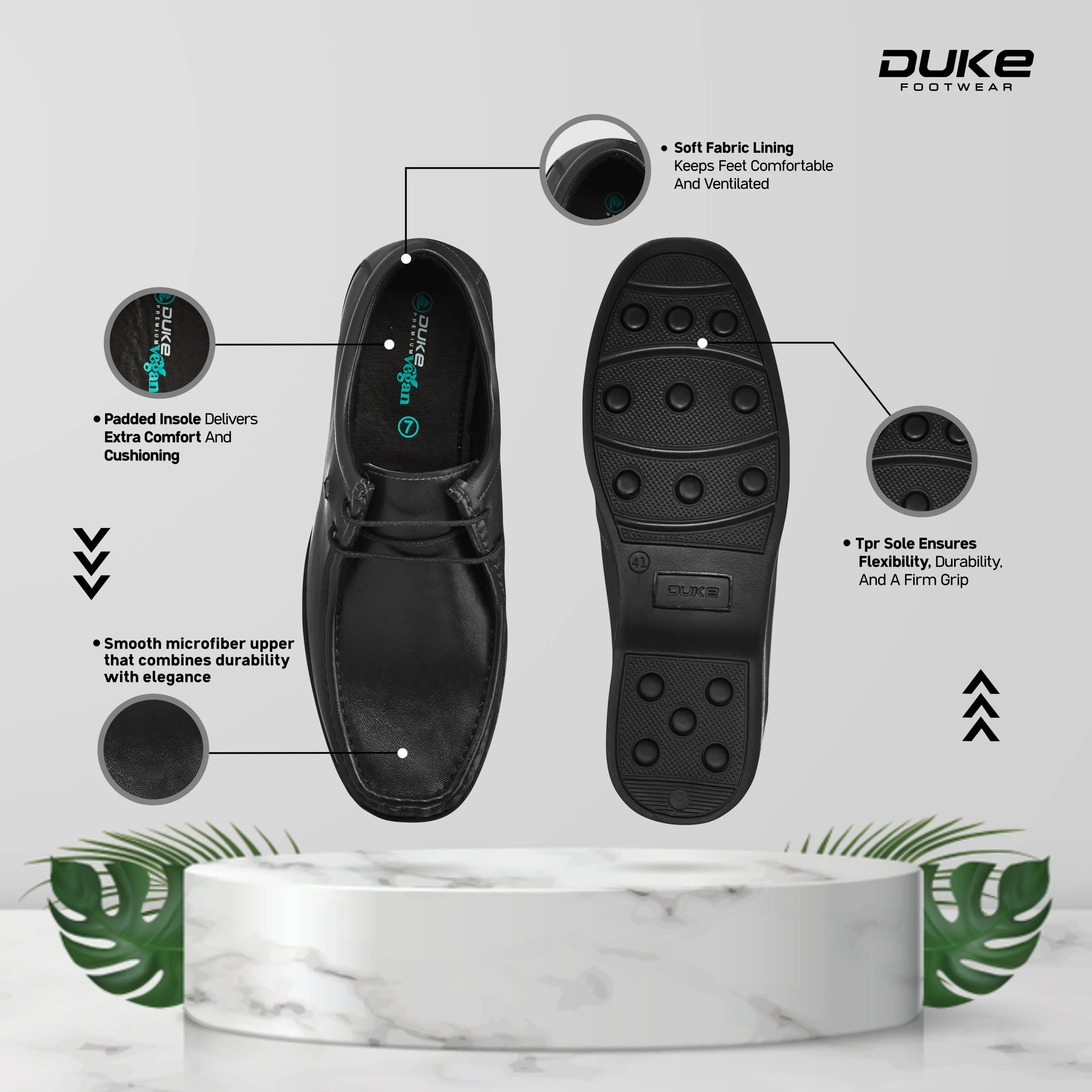 Duke Men's Noble Step Boat Shoes (FWOL5042)