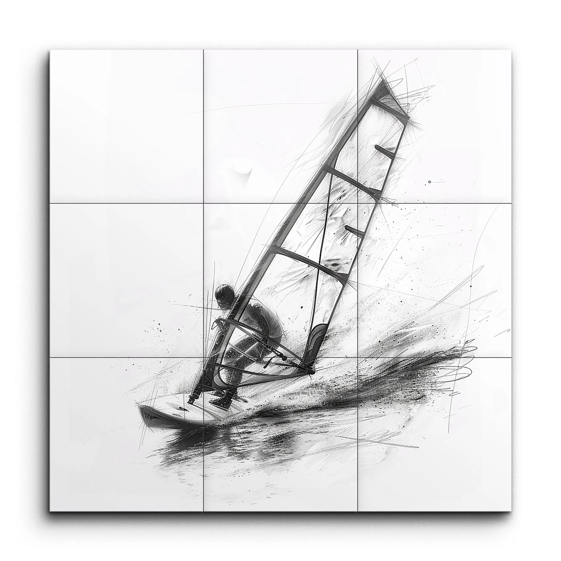 Dynamic Windsurfing: Expressive Mid-Action Scene