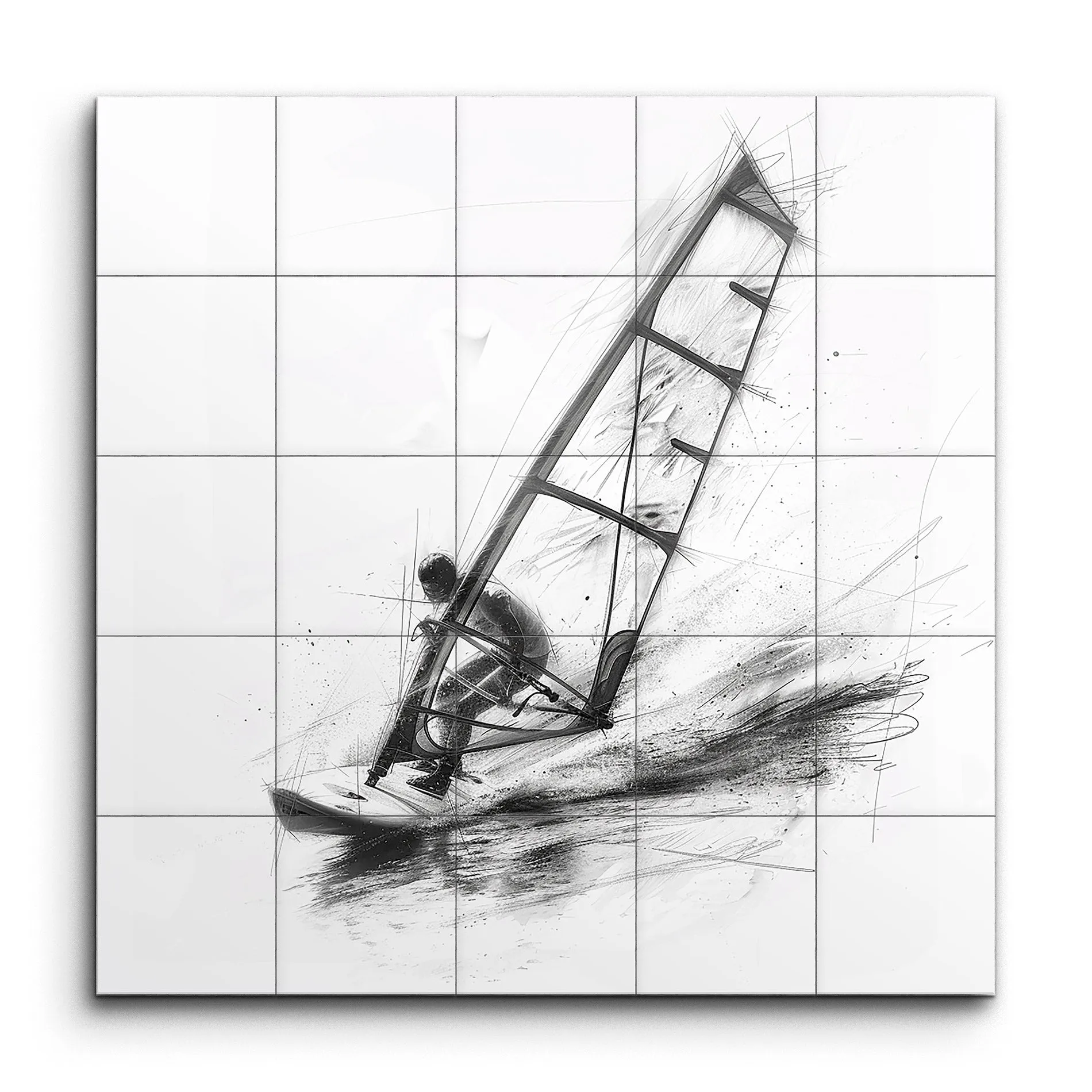 Dynamic Windsurfing: Expressive Mid-Action Scene