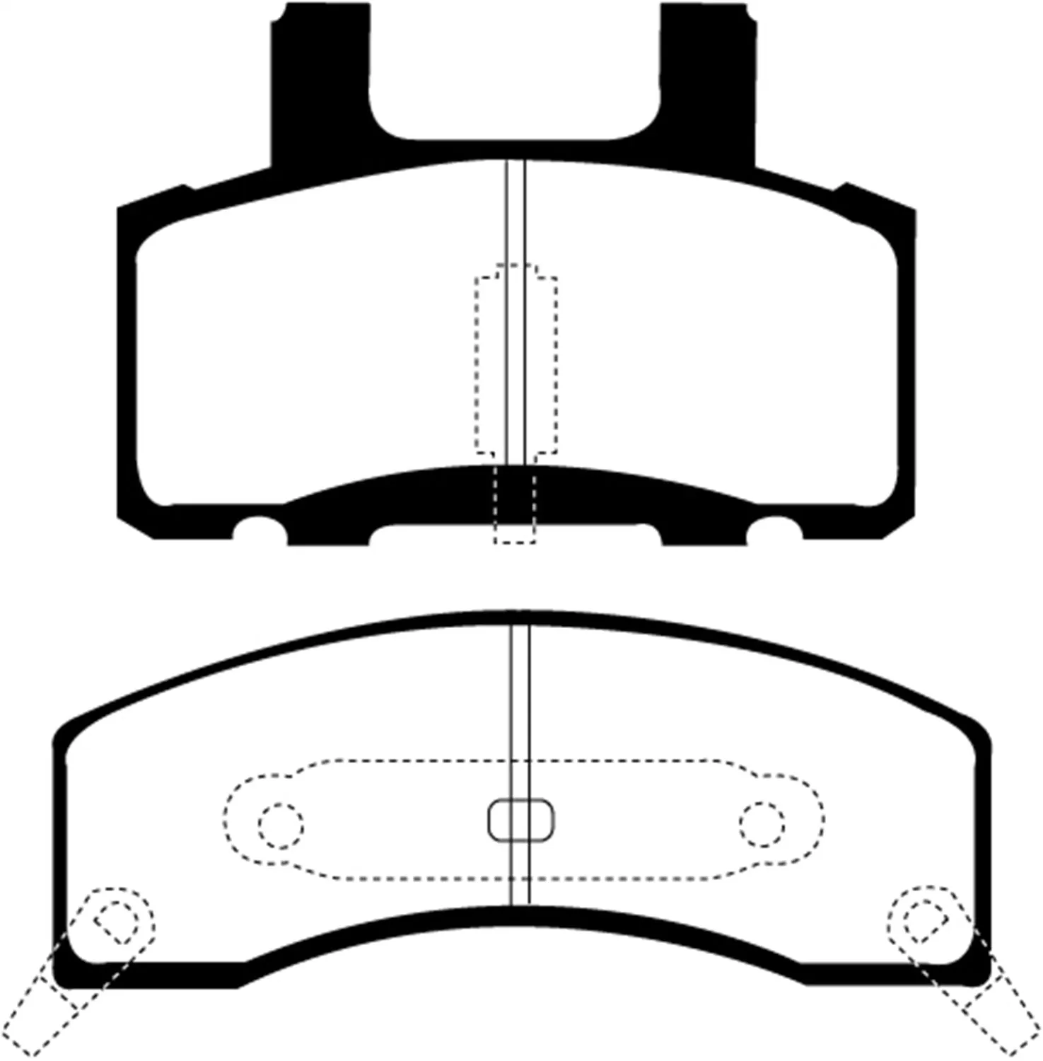 EBC Brakes DP71274 7000 Series Greenstuff Low Dust Truck/SUV Brake Pads