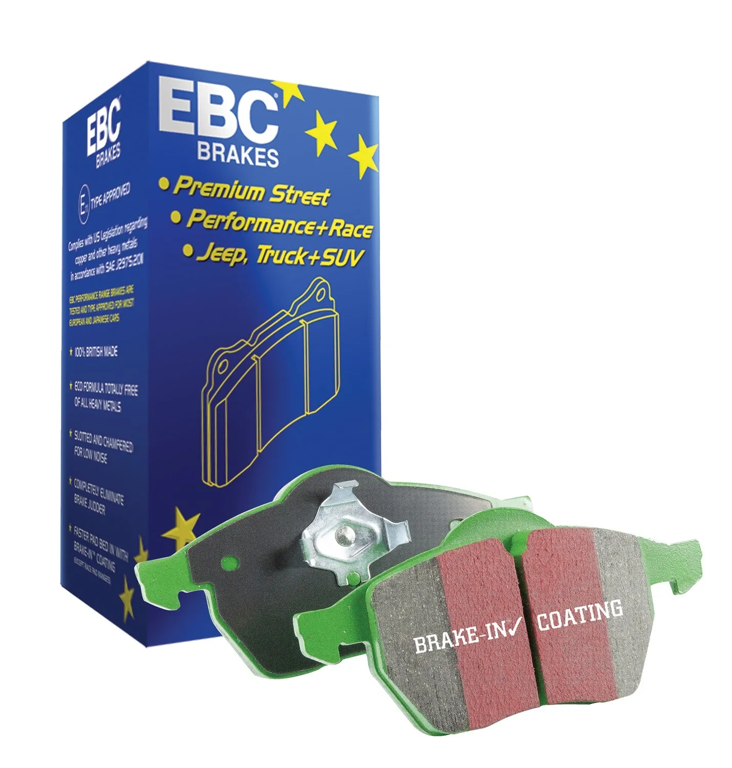 EBC Brakes DP71274 7000 Series Greenstuff Low Dust Truck/SUV Brake Pads