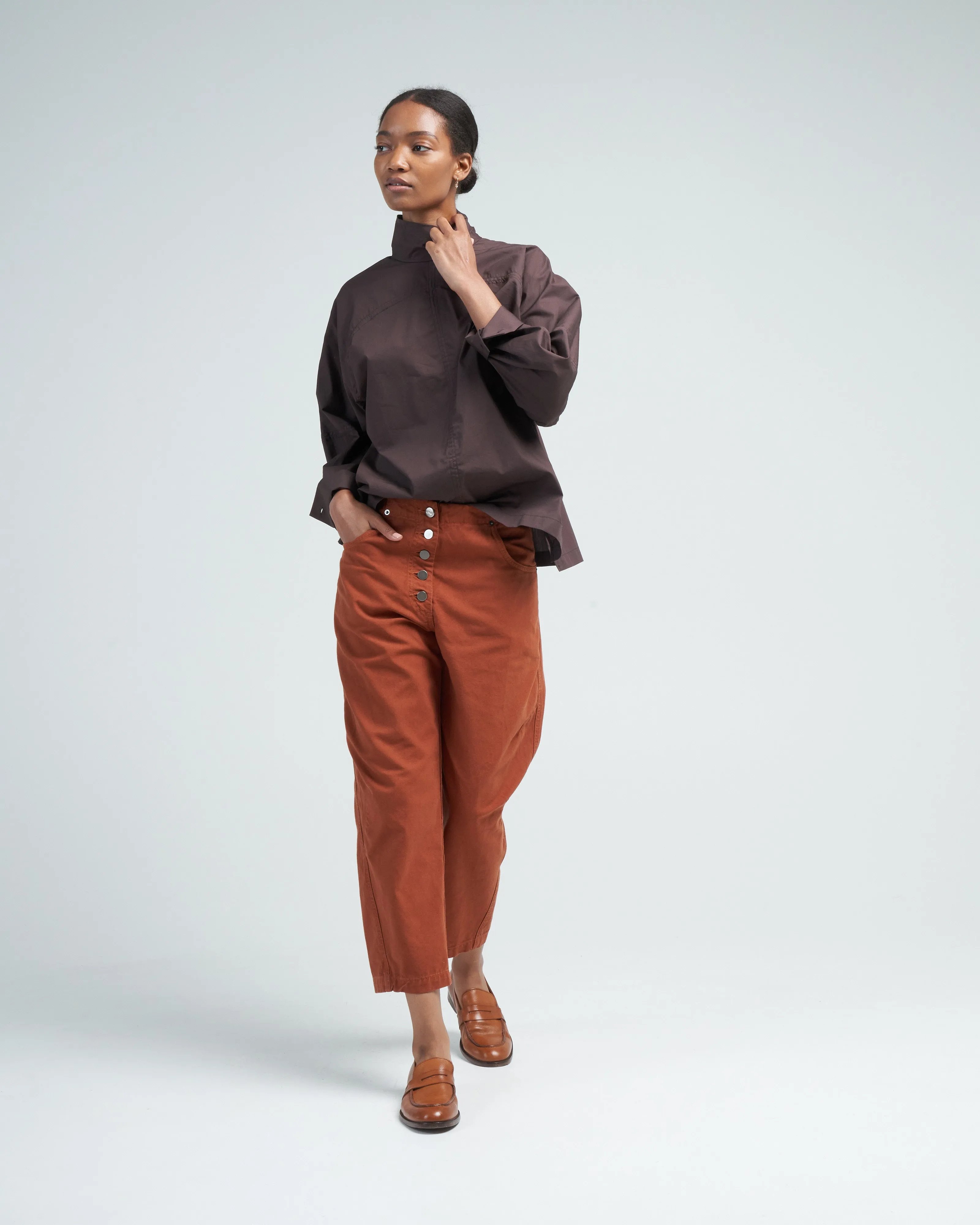 elkin pant - terracotta